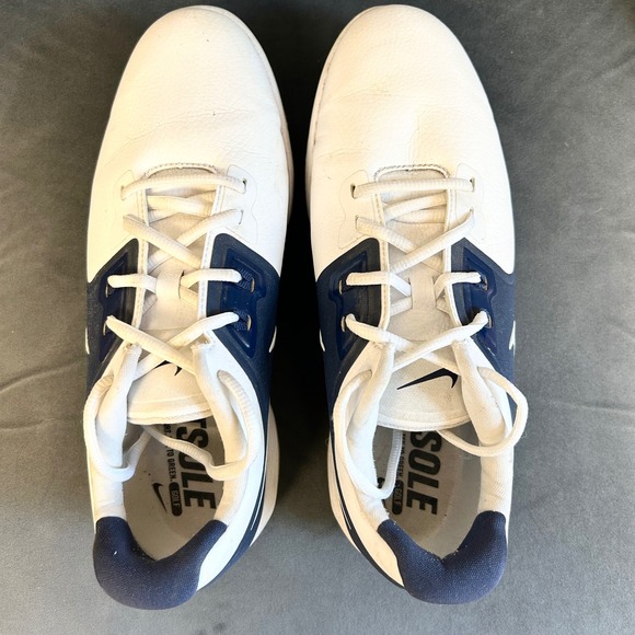 Nike Vapor Pro Golf Men Shoes-US 7.5/ UK 6.5 waterproof uppers blue white spike - Picture 5 of 8